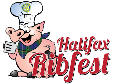 Halifax Ribfest presented by the Rotary Club of Halifax Harbourside Logo